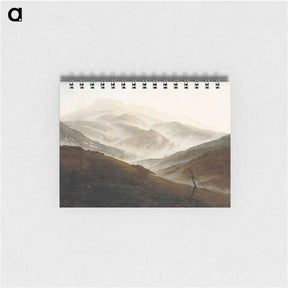 アートメモ帳-Riesengebirge Landscape with Rising Fog - カスパー ダーヴィト フリードリヒ Memo.
