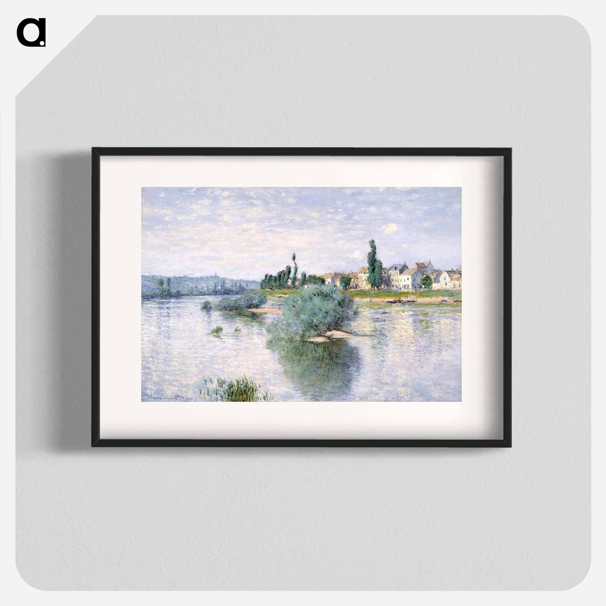 The Seine at Lavacourt - Claude Monet Poster.