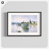 The Seine at Lavacourt - Claude Monet Poster.