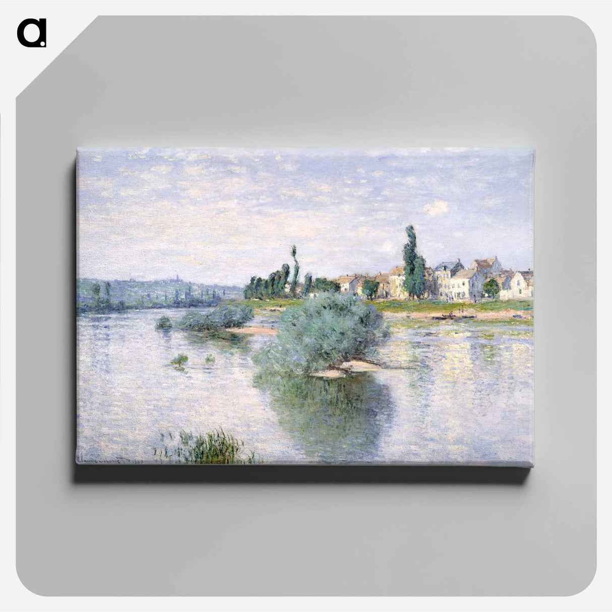 The Seine at Lavacourt - Claude Monet Canvas.