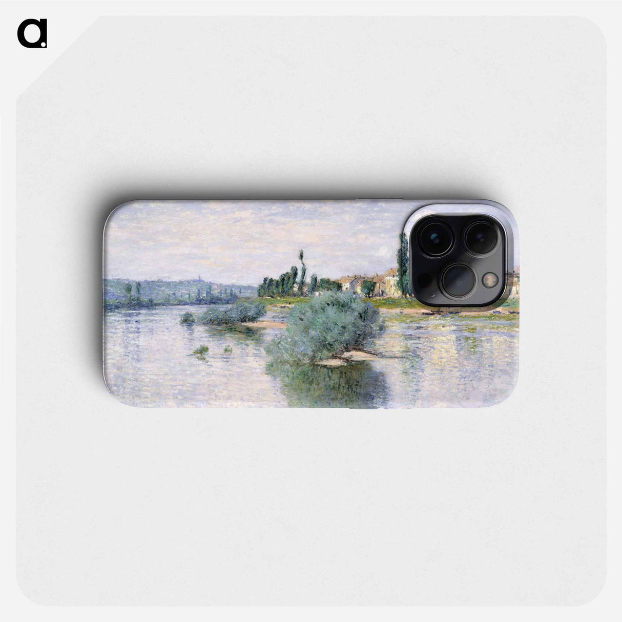 The Seine at Lavacourt - Claude Monet Phone Case.