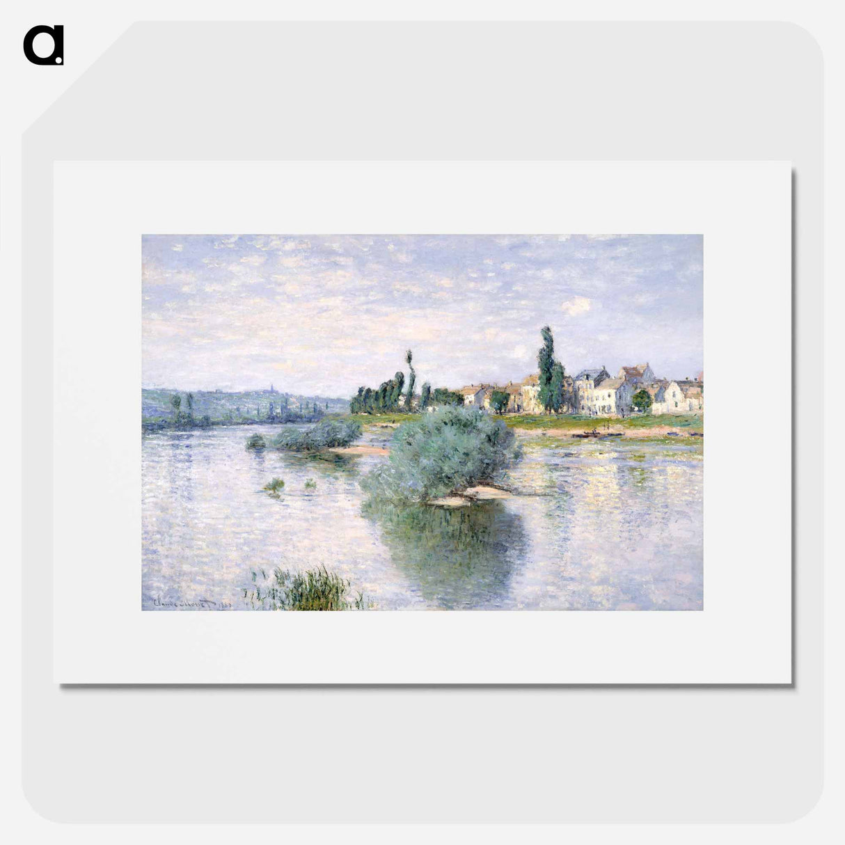 The Seine at Lavacourt - Claude Monet Poster.