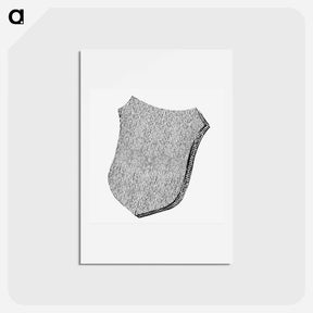 アートポストカード-Shield from Putto met een schild met het wapen van Witsen
 - コルネリス プロース ファン アムステル Postcard.