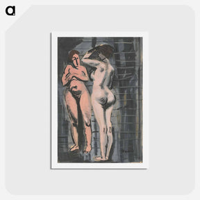 アートポストカード-Two Female Nudes
 - シプリアン マジェルニク Postcard.