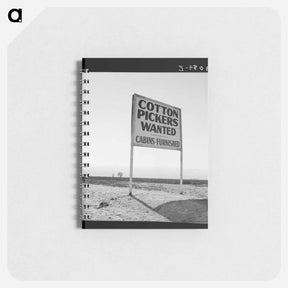 アートメモ帳-Kern County, California. Sign on U.S. 99 main highway between Los Angeles and San Francisco - ドロテア ラング Memo.