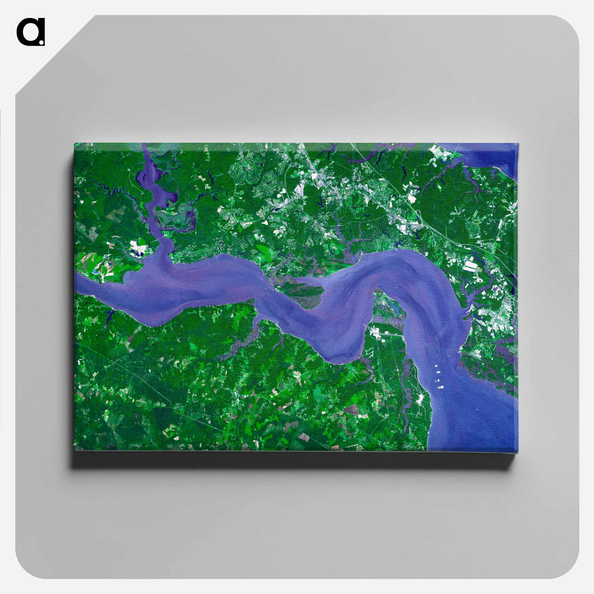 アートパネル-Jamestown Island, Virginia Colony
 - 上空からの地球 Canvas.