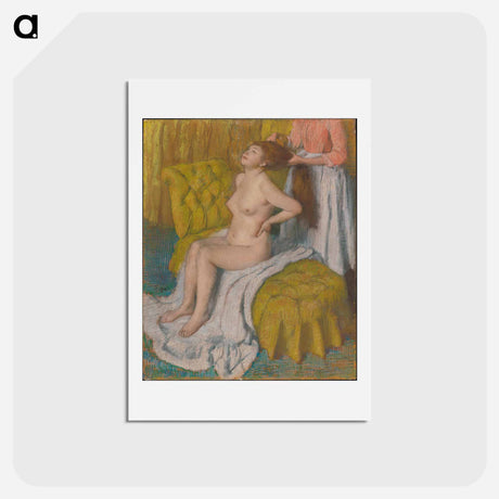 アートポストカード-Woman Having Her Hair Combed - エドガー ドガ Postcard.