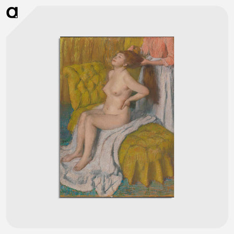 アートポストカード-Woman Having Her Hair Combed - エドガー ドガ Postcard.