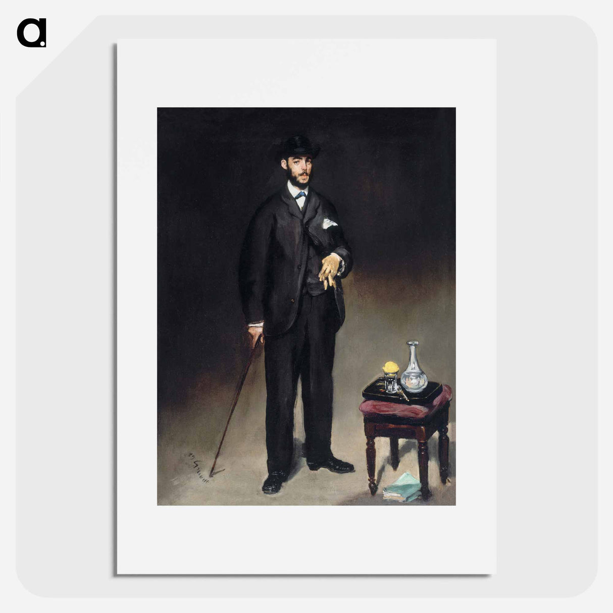 Portrait of Theodore Duret - Édouard Manet Poster.