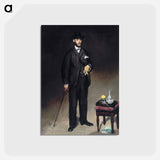 アートポストカード-Portrait de Theodore Duret - エドゥアール マネ Postcard.