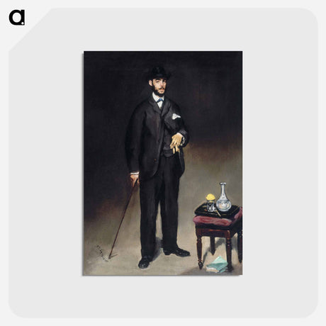 アートポストカード-Portrait de Theodore Duret - エドゥアール マネ Postcard.