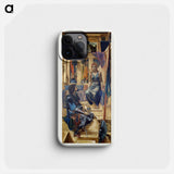 King Cophetua and the Beggar Maid - Cartoon Study - エドワード バーン ジョーンズ Phone Case.