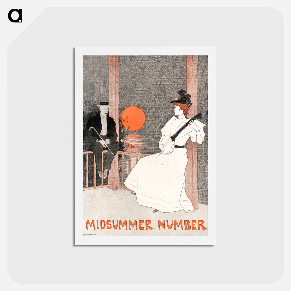 アートポストカード-Midsummer Number - エドワード ペンフィールド Postcard.