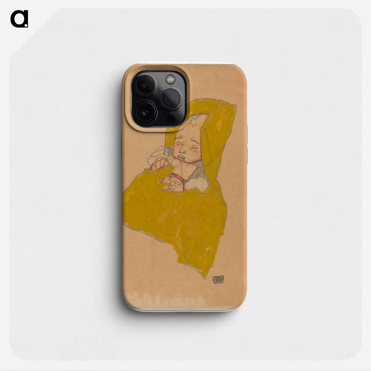 Säugling im Wickelpolster - エゴン シーレ Phone Case.