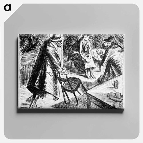 Troubled departure - Ernst Heinrich Barlach Canvas.