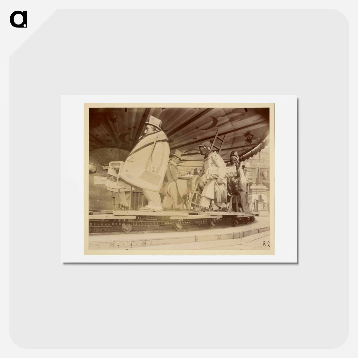 アートポストカード-Fête du Trone
 - ウジェーヌ アジェ Postcard.