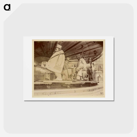 アートポストカード-Fête du Trone
 - ウジェーヌ アジェ Postcard.