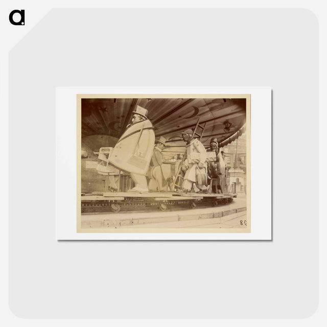 アートポストカード-Fête du Trone
 - ウジェーヌ アジェ Postcard.