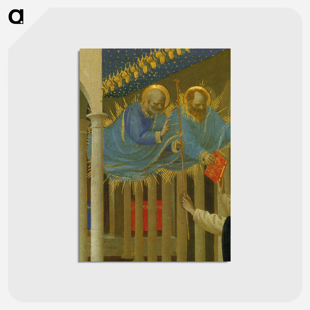 アートポストカード-Coronation of the Virgin (detail) - フラ アンジェリコ Postcard.