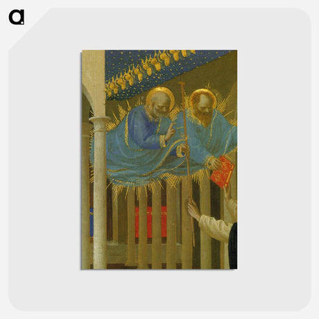 アートポストカード-Coronation of the Virgin (detail) - フラ アンジェリコ Postcard.