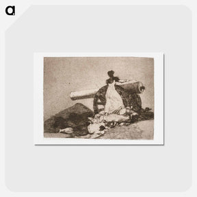 アートポストカード-Mikä rohkeus! - フランシスコ デ ゴヤ Postcard.