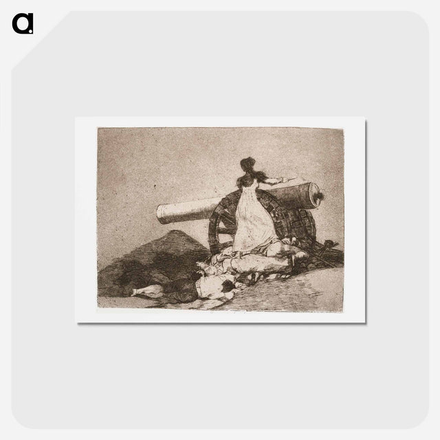 アートポストカード-Mikä rohkeus! - フランシスコ デ ゴヤ Postcard.