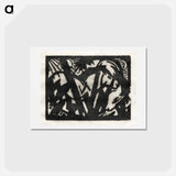 アートポストカード-Horse - フランツ マルク Postcard.