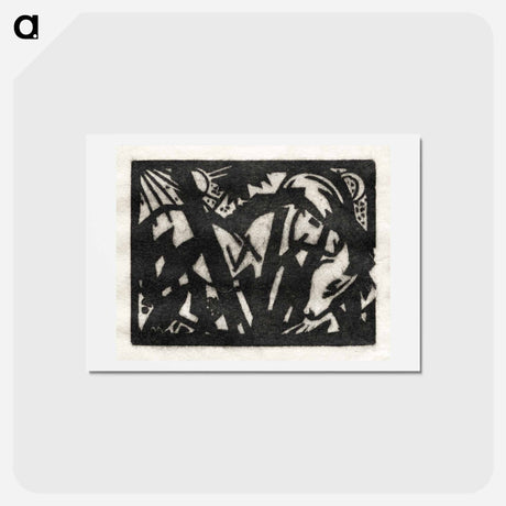 アートポストカード-Horse - フランツ マルク Postcard.