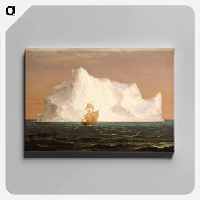 アートパネル-The Iceberg - フレデリック エドウィン チャーチ Canvas.