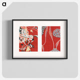 アートポスター-Textile sample by Gustav Klimt - グスタフ クリムト Poster.