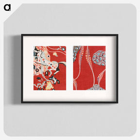 アートポスター-Textile sample by Gustav Klimt - グスタフ クリムト Poster.
