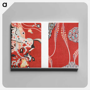 アートパネル-Textile sample by Gustav Klimt - グスタフ クリムト Canvas.