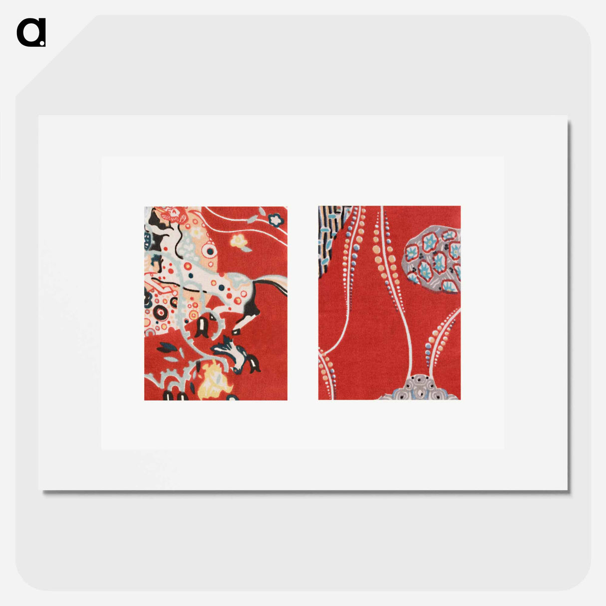 Textile sample by Gustav Klimt - Gustav Klimt Poster.