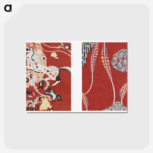Textile sample by Gustav Klimt - グスタフ クリムト Postcard.