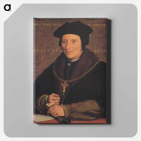 アートパネル-Portrait of Sir Brian Tuke - ハンス ホルバイン Canvas.