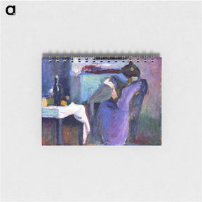 アートメモ帳-Reading Woman In Violet Dress - アンリ マティス Memo.