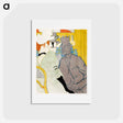 アートポストカード-The Englishman at the Moulin Rouge - アンリ ド トゥールーズ ロートレック Postcard.