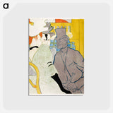 アートポストカード-The Englishman at the Moulin Rouge - アンリ ド トゥールーズ ロートレック Postcard.