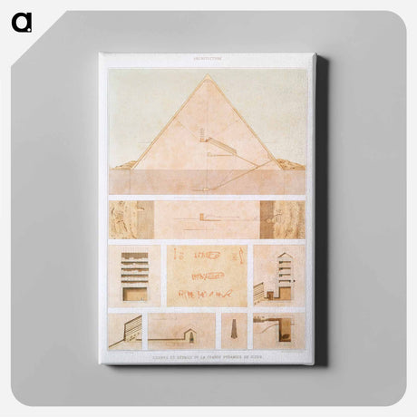 アートパネル-Great Pyramid of Giza
 - エジプト美術史 Canvas.