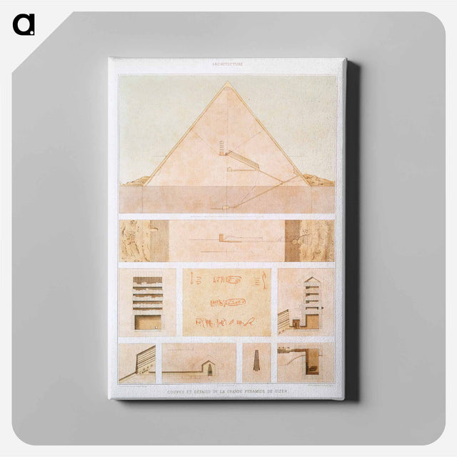アートパネル-Great Pyramid of Giza
 - エジプト美術史 Canvas.