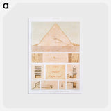 アートポストカード-Great Pyramid of Giza
 - エジプト美術史 Postcard.