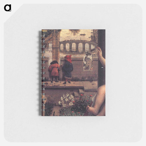 The Virgin of the Chancellor Rolin (detail) - ヤン ファン エイク Memo.