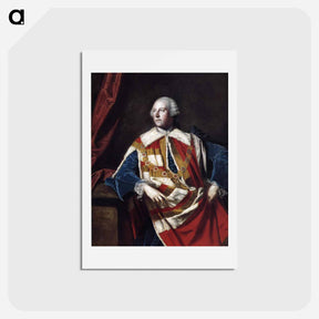 アートポストカード-John Russel, 4th Duke of Bedford - ジョシュア レノルズ Postcard.