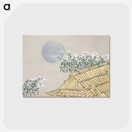 アートポストカード-House from Momoyogusa–Flowers of a Hundred Generations - 神坂 雪佳 Postcard.