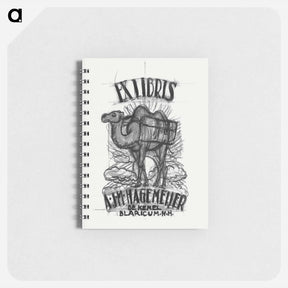 アートメモ帳-Design for an ex-libris by Antonius Johannes Maria Hagemeijer: camel - レオ ヘステル Memo.