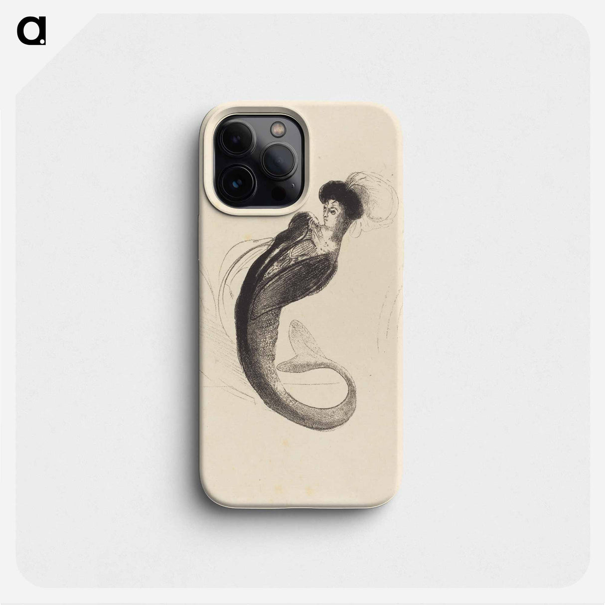 Femme a la torque ornee - オディロン ルドン Phone Case.