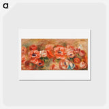 アートポストカード-Anemones - ピエール オーギュスト ルノワール Postcard.