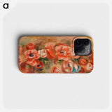 Anemones - Pierre Auguste Renoir Phone Case.