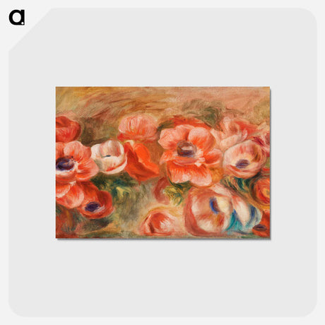 アートポストカード-Anemones - ピエール オーギュスト ルノワール Postcard.