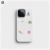 Flower set from La Botanique de JJ Rousseau - Pierre Joseph Redouté Phone Case.